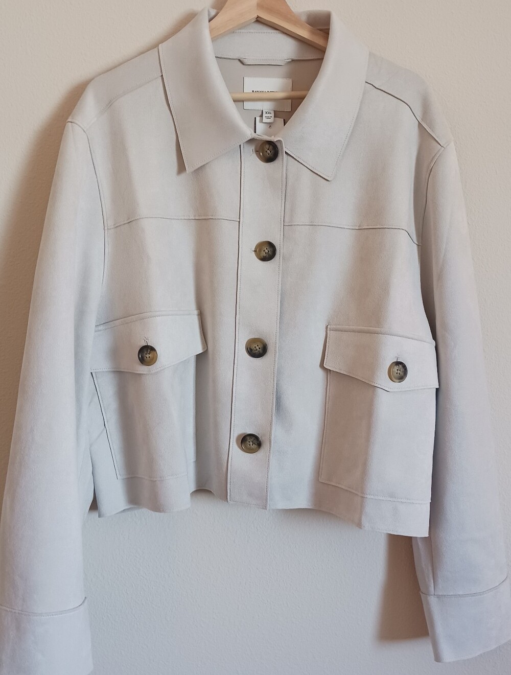 Banana Republic Suede Cropped Jacket XXL